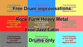 Free Drumming part 1 - Majestic Drums - 2.13 min