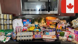 CANADIAN 5 GROCERY ORDERS WITH PRICES.  CHRISTMAS READY! WALMART-SUPERSTORE-M\u0026M FOOD MARKET.