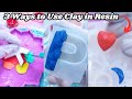 3 Ways to Use Clay in Resin •  Resin for Beginners Resin Crafts Resin diy Epoxy Resin Projects