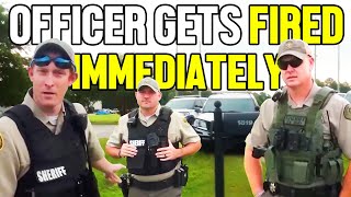 Cop Gets FIRED IMMEDIATELY After Losing Control!