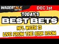 NFL Week 13 Picks, Predictions and Best Bets | Gianni the Greek & More! | LIVE on Last Call: 12/1