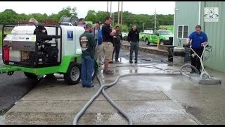 SERVPRO training day: hot water pressure washer trailer with wastewater recycling \u0026 accessories.