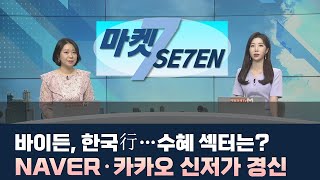 [마켓SE7EN] 바이든, 한국行…수혜 섹터는? / NAVER·카카오 신저가 경신 - 김진경 / 불사조리서치 본부장 / 매일경제TV