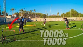 TODOS VS TODOS ¿Con 3 BALONES? ¡Retos de Fútbol! BRUTAL!!!