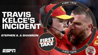 'A BAD LOOK' for Travis Kelce + Usher Halftime Show reaction from Stephen A. & Shannon! | First Take
