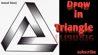 How to drow in impossible triangle step_by_step