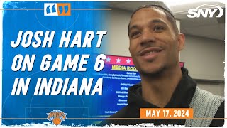 Josh Hart on potentially closing out Knicks' series on the road, idea of being a PF | SNY