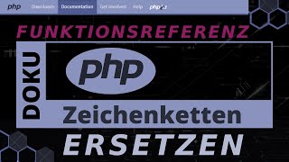 Zeichenketten - ERSETZEN...strtr, str_replace, substr_replace [PHP Doku - Funktionsreferenz]