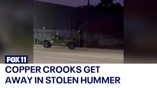 Copper thieves target warehouse in Los Angeles