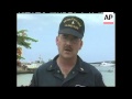 GALAPAGOS ISLANDS: OIL SPILL: CLEAN UP OPERATION