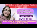 RPMS Tool for Highly Proficient Teachers SY 22-23 | OBJECTIVES 8,11 & 12 | Pano magka highest score?