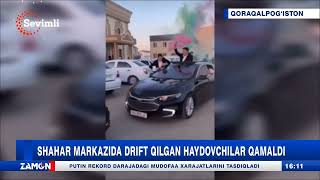 Shahar markazida drift qilgan haydovchilar qamaldi