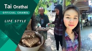 มากินข้าว ที่นาพ่อสาง ดาบคำ  | ต่าย อรทัย | Life style |