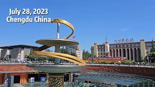 Openning Day of Chengdu World Universiade 中国成都：世界大学生运动会开幕日的天府广场直击