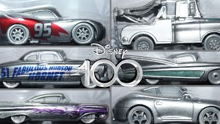 Mattel Disney Cars 100th Anniversary Special McQueen Mater Fabulous Hudson Ramone Sally Flo Overview