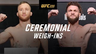 UFC 286: Ceremonial Weigh-In