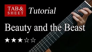 Beauty and the Beast - Fingerstyle Lesson + TAB