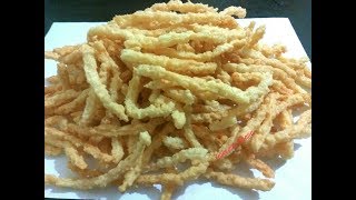 चावल के कुरकुरे एक बार बनाएं और साल भर खाएं/Testy Rice wafers or chips recipe/Kani sev/Rice kurkure