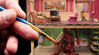 DON'T GO IN THE BASEMENT a Miniature Horror Diorama Build