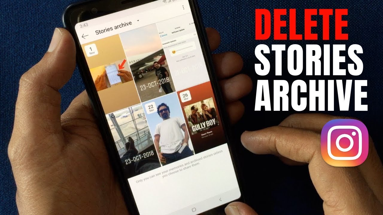 How To Delete Stories Archive On Instagram - YouTube