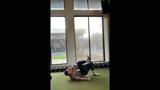 CL Elbow to Knee Hip Lift Hold