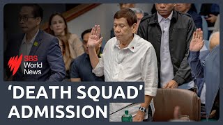 Philippines' ex-President Duterte admits to drug war 'death squad'