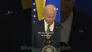‘You Will Never Stand Alone’ Biden Tells Zelenskyy #shorts  | VOA News