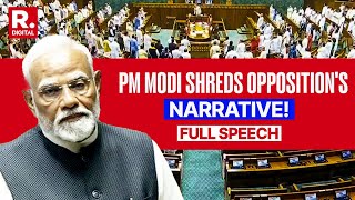 PM Modi Launches Scathing Attack on Rahul, Kejriwal In Fierce Address in Lok Sabha | Full Speech