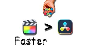 Final Cut is OBJECTIVELY faster than DaVinci Resolve