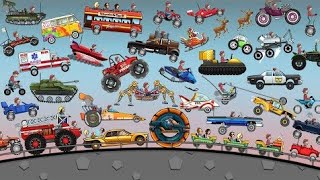 Hill Climb Racing - ALL VEHICLES UNLOCKED 2021 and FULLY UPGRADED Video Game