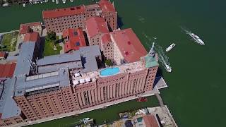 Skyview of Venice and Hilton Molino Stucky Venice