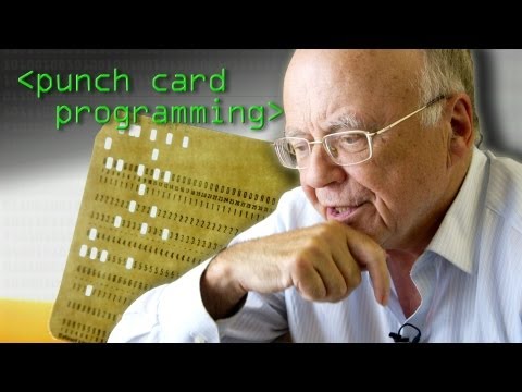 What is a computer punch card?