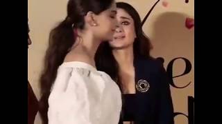 Kareena  Sonam being so cute at Veere Di Wedding trailer launch