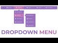 How to create the Dropdown Menu using HTML CSS and JS || Dropdown Navigation Bar Tutorial