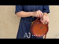 Leather Round Bag Purse-From AnnieJewel.com