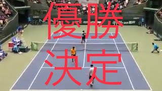 神戸 【優勝の瞬間】ゴンサロ・オリヴェリア A. Santillan vs Z. Li  添田豪   兵庫ノアチャレンジャー2018男子ダブルス決勝