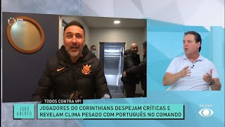 Debate Jogo Aberto: Jogadores do Corinthians revelam clima pesado com Vítor Pereira