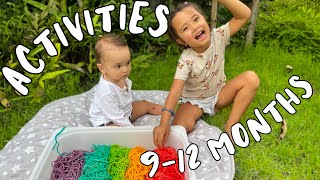 Developmental activities for 9-12 months babies | Montessori inspired