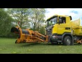 demo truck for road maintenance