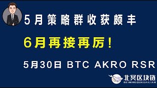 比特币行情解读｜5月策略群收获颇丰，6月再接再厉！（5月30日）