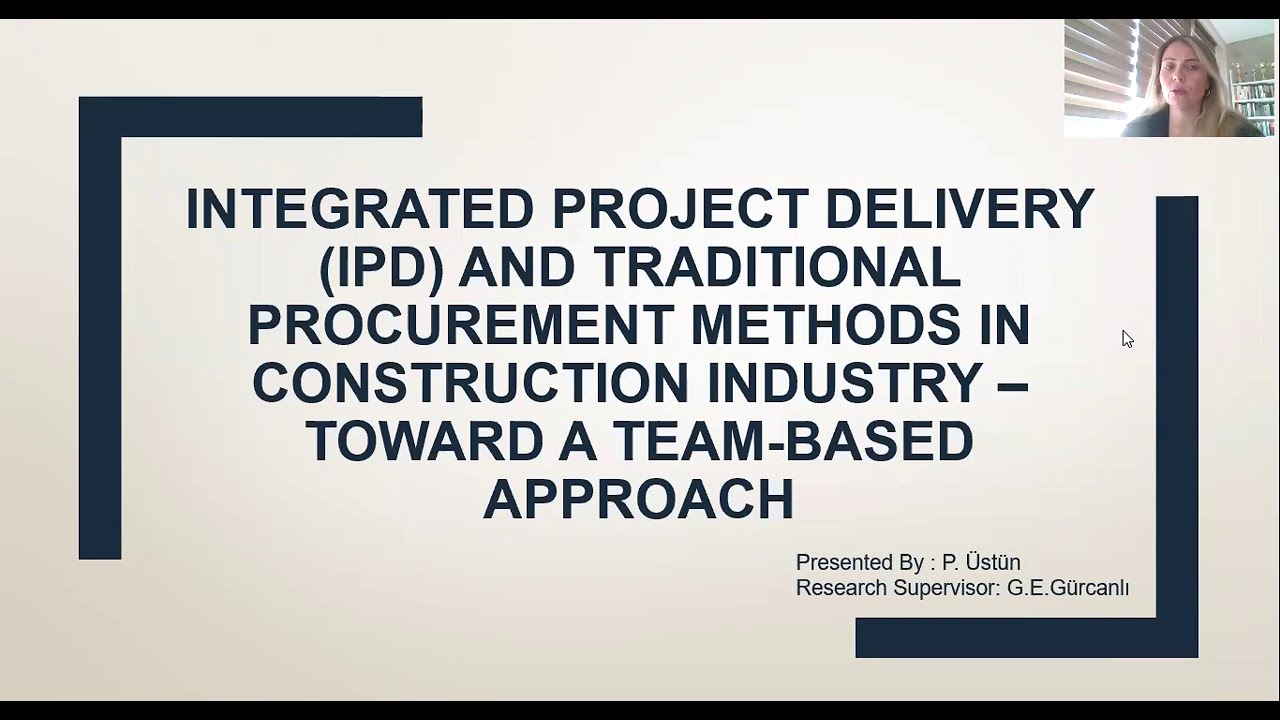 Integrated Project Delivery (IPD) And Traditional Procurement Methods ...