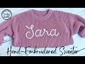 How to Hand Embroider a Knit Sweater