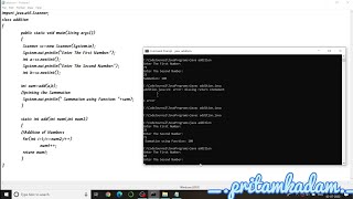 Java Program to Add Numbers Without Addition Operator (with and without function)