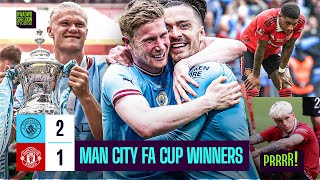 Manchester City beats Manchester United in the FA Cup to maintain its quest for historic ‘treble’