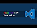 VS Code — Rainbow CSV Extension - Highlight, Query, Format & More