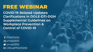 LIVE: COVID-19 Related Updates: Clarifications in DOLE-DTI-DOH Supplemental Guidelines on Workplace