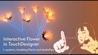 Interactive Flower in TouchDesigner: L-systems, Modeling Plants and MediaPipe