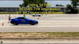 RE71RS Impression! 23' BRZ D-Street Autocross P4 Finish