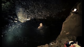 Swimming in an Underground Lake Inside Abandoned Mine