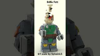 Up-Scaled LEGO Star Wars Boba Fett Minifigure - Animation
